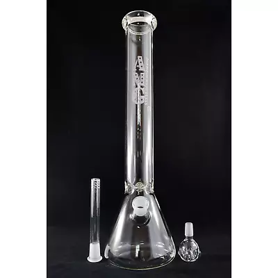 AMG Glass Massive 18 Inch Clear Beaker Base Glass Bong Water Pipe • $99.99