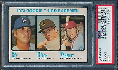 1973 Topps Baseball #615 Mike Schmidt Rc Psa 6 Ex-mt Hof Rookie High Number • $399.99