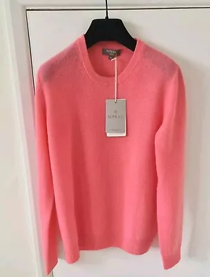 Bnwt N.peal Organic Gauzy Cashmere Jumper Peony Medium Designer Gift  • $167.88