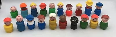 Fisher Price Little People Vintage IMPERFECT LOT #4 20 Figures Boy Girl Dad Mom • $23.99