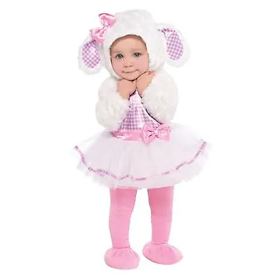 Baby Toddlers Little Lamb Fancy Dress Costume Plush Farm Spring Halloween Mary • £23.44