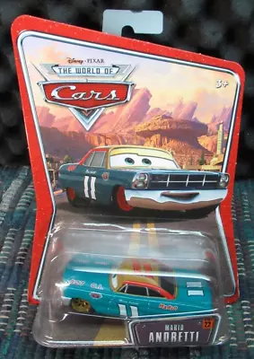 Disney Pixar  Cars     Mario Andretti      The World Of Cars   # 22    Box R • $10.99