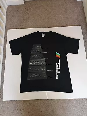 Men's T Shirt Sinclair ZX Spectrum Black Large Short Sleeve Round Neck • £6.90