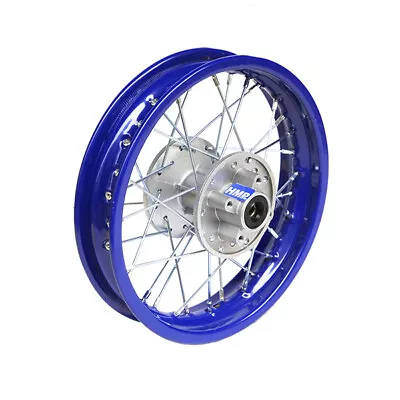 Rear Wheel Rim Steel Rim 12 Inch Rear Blue Pit Bike Dirt Bike Cross - Hmpart • £57.04