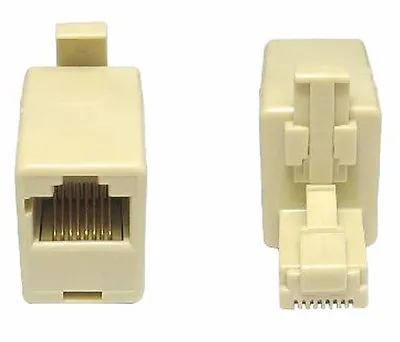 RJ45 CAT5e ETHERNET MALE PLUG TO FEMALE SOCKET CROSSOVER ADAPTER LAN CONVERTER • $2.07