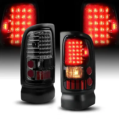 Smoke Black LED Tail Lights Brake Lamps For 1994-2001 Dodge Ram 1500 2500 3500 • $79.99