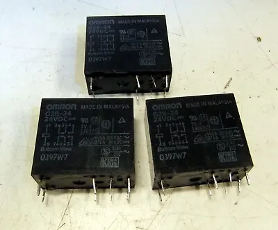 3 Omron Miniature Relay G2R-24-24VDC • $25