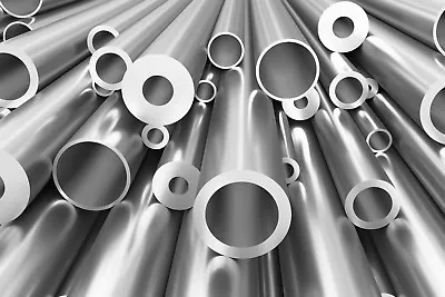 Aluminium Round Tube Pipe Many Sizes Lengths Aluminum Alloy Bar Rod Strip 2 • £11.99