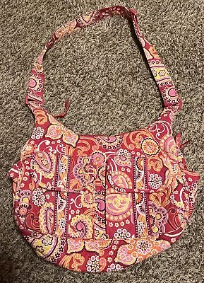 Vera Bradley Cargo Sling In Retied Raspberry Fizz Pattern • $27