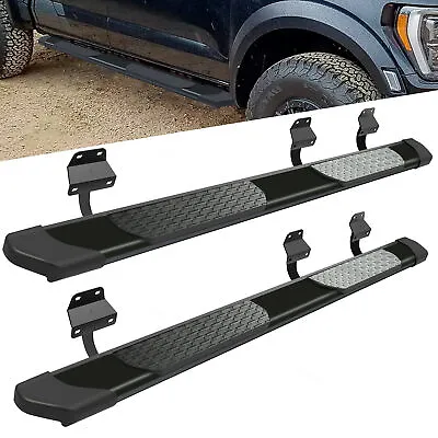 6.29  Fits 2015-2024 Ford F150 Super Crew Cab Running Board Side Step Nerf Bars • $157.69