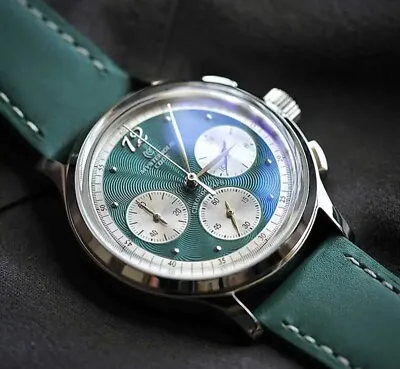 Mysterious Code Men Chronograph Watch Quartz Pilot Wrist Watch VK63 Sport • $149.99