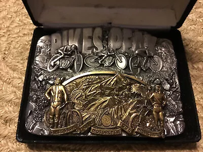 Pikes Peak 1996 Motorcycle Hill Climb Belt Buckle AMA. 106 Of 3000 MIB • $25