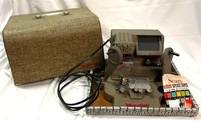 Vintage Mansfield Model 950 8mm Portable Action Editor With Case & Working Light • $21
