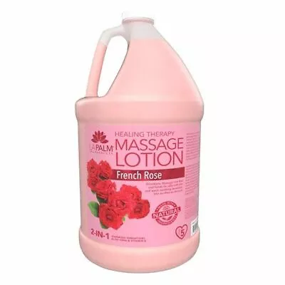 La Palm Healing Therapy Massage Lotion French Rose. One Gallon • $31.99