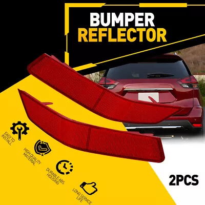 For 2017-2020 Nissan Rogue Rear Bumper Reflector Light Cover 2X Left & Right • $19.99