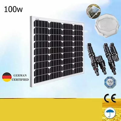 12V 100W Solar Panel Home Generator Camping Caravan Power Battery Charger Mono • $65