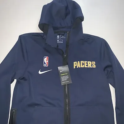 Nike NBA Indiana Pacers Showtime Fleece Full-Zip Hoodie Men Small NWT Authentic • $69.99