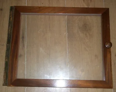 Reclaimed ART DECO Hardwood Glass Internal Wardrobe Compartment Door Knob Hinge • £10.94