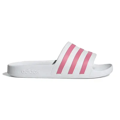 $47.95 • Buy Adidas Adilette Aqua Slides Sandals - Unisex - Cloud White/Rose Tone