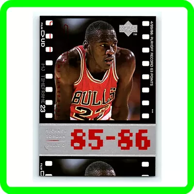 Michael Jordan PLAYOFF RECORD 63 POINTS Investment NBA Card Chicago Bulls Jersey • $9.99
