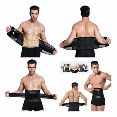 UK Men Slimming Belly Belt Corset Neoprene Vest Sauna Sweat Body Sport Shaper • £5.89