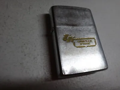 Vintage Year 1967 Brushed Chrome Zippo Lighter With SIMPLEX PINE Business Logo • $71.52