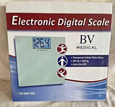 Electronic/Digital Scale By BV Medical Weighs Up To 397 Pounds Model  70-608-000 • $24.99