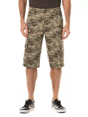 George Men's Below The Knee Messenger Cargo Shorts - Choose Your Color And Size • $35.49