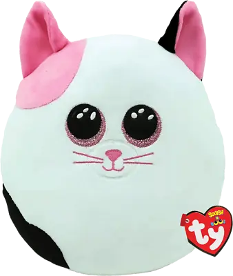 Ty - Squish-a-boos - Muffin - Pink And White Cat Large 36cm (14'') - Squishy ... • $19