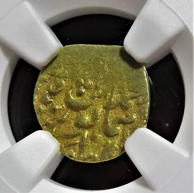 Shaybanid.  Gold 1/12 Mohur ND (AH 1007-1008 / AD 1598-1600) AU53 NGC. • $218.88