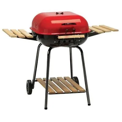 $65.83 • Buy Portable 21  Charcoal Outdoor BBQ Grill Cooker With Adjustable Cooking Grate US