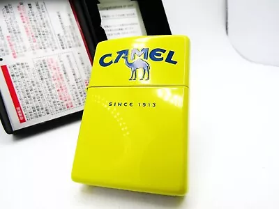 Camel Yellow Blue Engraved Zippo 2021 MIB Rare • £91.34