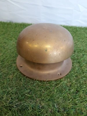 £30 • Buy Solid Brass  Roof Flue Cowl Mushroom Vent Canal Narrowboat Yacht Cabin