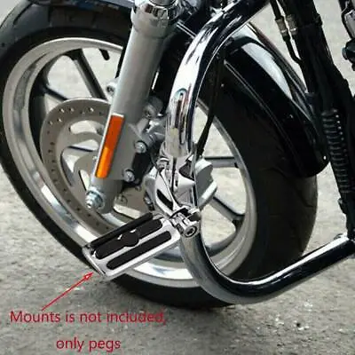 Chrome Highway Pegs Foot Rest For Harley Davidson Street Glide Road King Special • $31.69