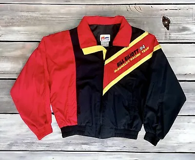 Vintage 1995 Bill Elliott McDonald’s Racing NASCAR Official Jacket Men’s Sz XL • $49.95