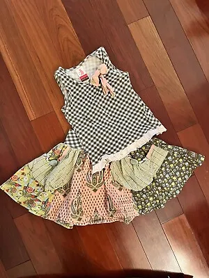 Matilda Jane 2 2T Top Shirt Bottom Skirt Set Outfit Tank Bow • $19.99