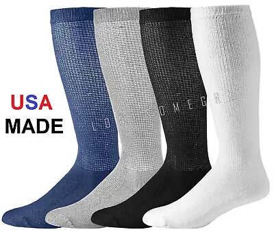 12 Pairs Physicians Choice OVER THE CALF/ Knee High American Made Diabetic Socks • $31.95