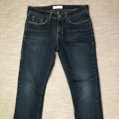 Bullhead Jeans Mens 31x30 Blue Drakes Skinniest Skinny Dark Wash Stretch 30x29 • $21.99