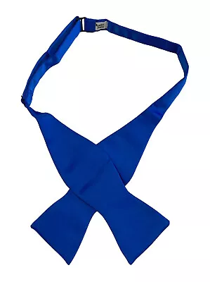 Men's Royal Blue Self Tie Bow Tie Adjustable Length Formal Prom Wedding • $14.99