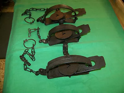 Three Vintage Used Oneida Jump Animal Trap  • $44.95