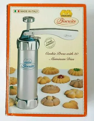 Marcato Biscuits Machine Made In Italy. Includes 20 Aluminum Cookie Maker • $99.99
