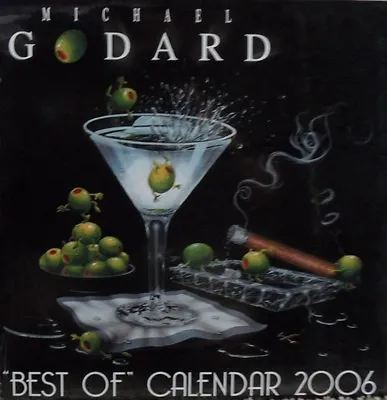 *Michael Godard 2006  BEST OF  CALENDAR-Las Vegas-Martini-Gambling-Out Of Print* • £38.88