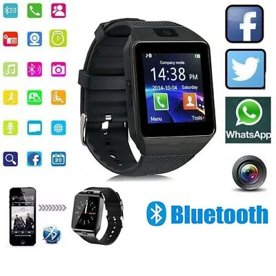 $32.99 • Buy Kids Smart Watch Camera Bluetooth GSM SIM SOS Call Phone Watch Boys Girls Gift