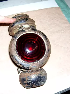 Antique Ford Model T Lamp/light W/ Red Lens For Parts Or Restoration  #540 • $98.47