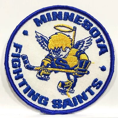 1972-76  Minnesota Fighting Saints  Wha Hockey Team Patch 4  Diameter Unused Nhl • $7.99