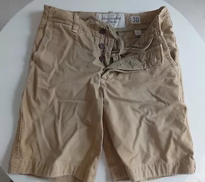 Abercrombie & Fitch Beige Cargo Shorts Size 30  Waist Vintage RRP £79.00 • £49