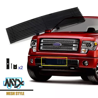 Black Bumper Grille Fits For 2009-2014 Ford F150 F-150 Pikcup Lower Grill Cover • $39.62