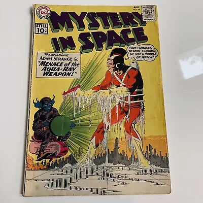 £80.93 • Buy Dc Comics Mystery In Space #69 Aug 1961 Adam Strange Menace Of Aqua-ray Weapon