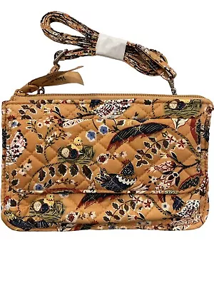 NWT Vera Bradley RFID Wallet Crossbody In Cotton French Hens SRP $65 • $45