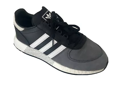 Adidas Marathon Tech Boost Men's Sneakers Black Grey Sport Shoes Like NEW US11 • $79